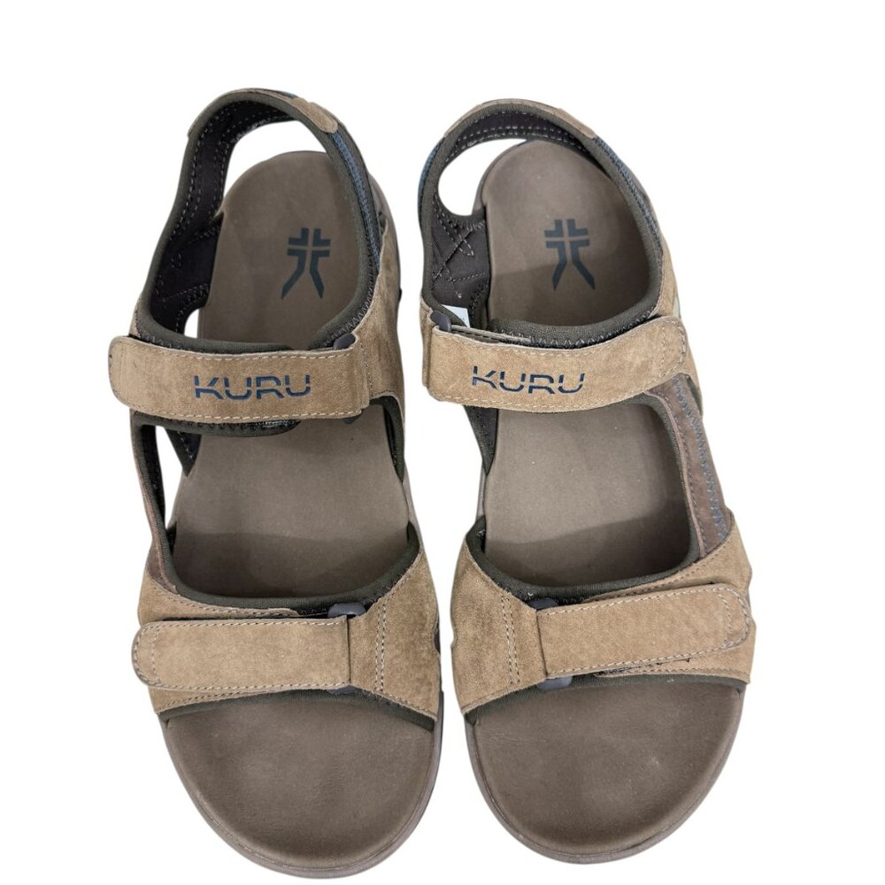 Kuru Tread Waterproof Leather Hiking Sport Sandal Brown Size Men's 14 - Picture 2 of 9